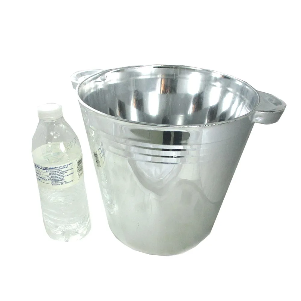 12Pc  Elegant Ice Bucket Cooler Wine Chiller Champagne Bar Beer Party Plastic 6L