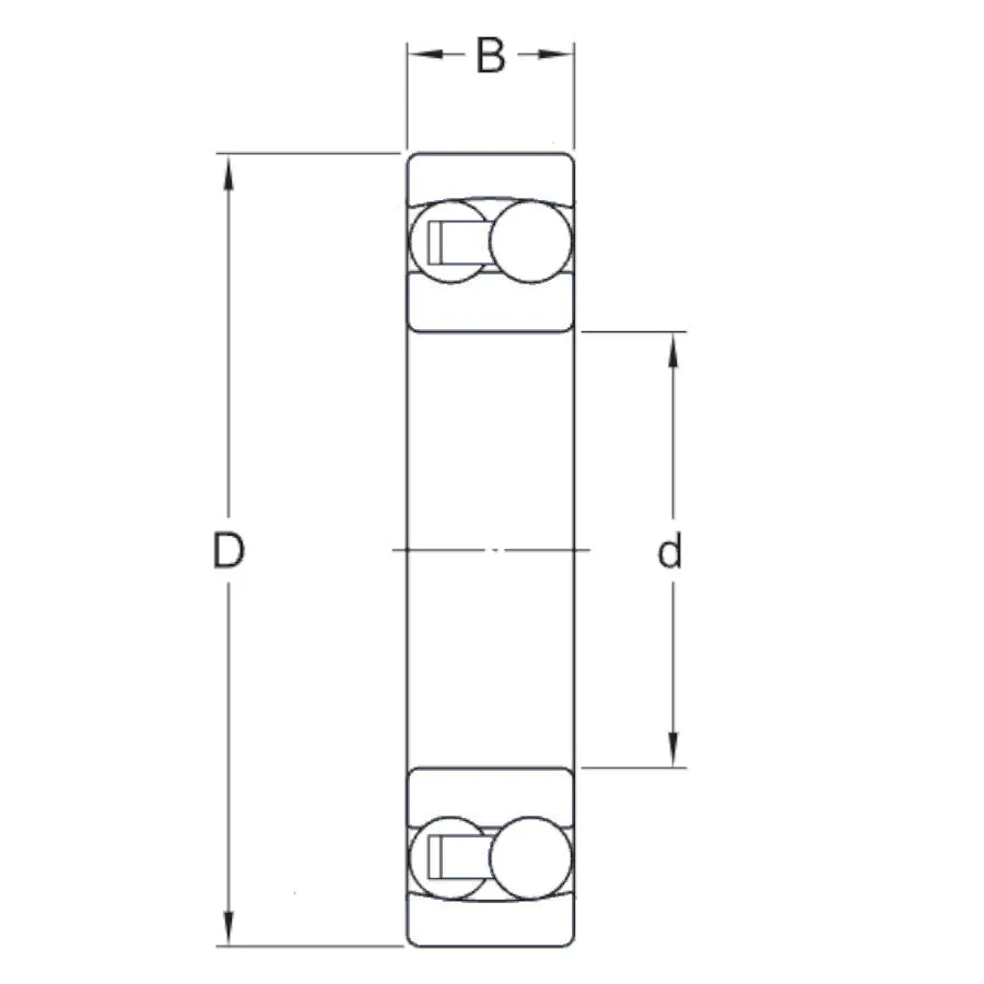 1310-TV Dunlop Self Aligning Ball Bearing 50x110x27mm