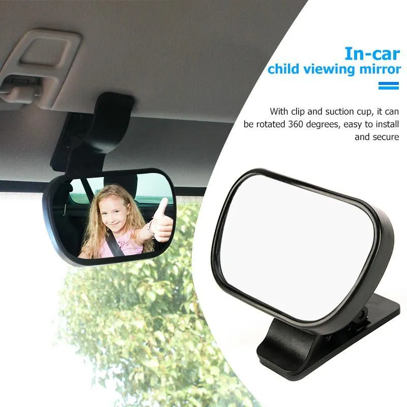 2 in 1 Mini Safety Car Back Seat Baby View Mirror Adjustable Baby Rear Convex Mirror Car Baby Kids Monitor Drop Shipping Mirror