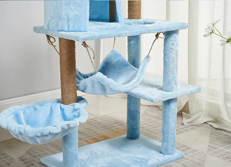 51 Inches Cat Tree Tower Multi-Level Play House