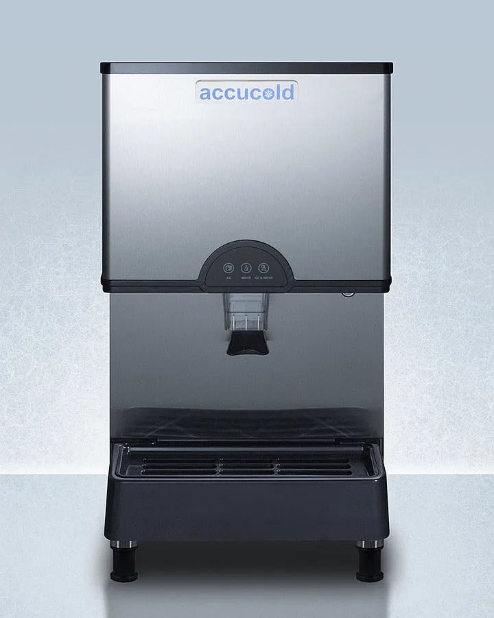 Accucold Ice & Water Dispenser in Stainless Steel with or w/o Filter - AIWD282