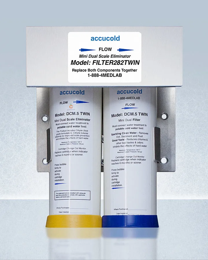 Accucold Ice & Water Dispenser in Stainless Steel with or w/o Filter - AIWD282