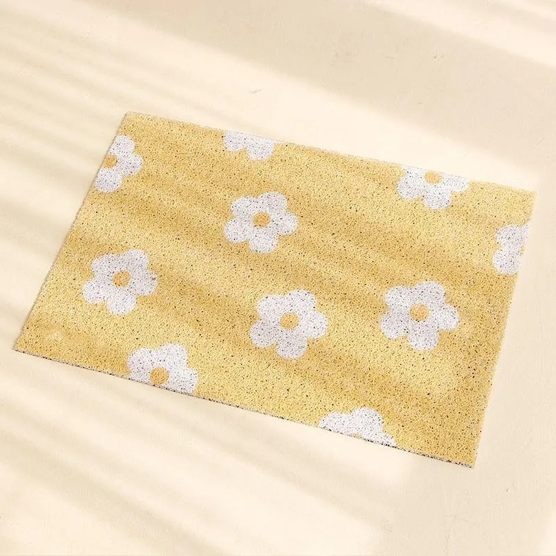 Adorable Flowers Cat Litter Mat