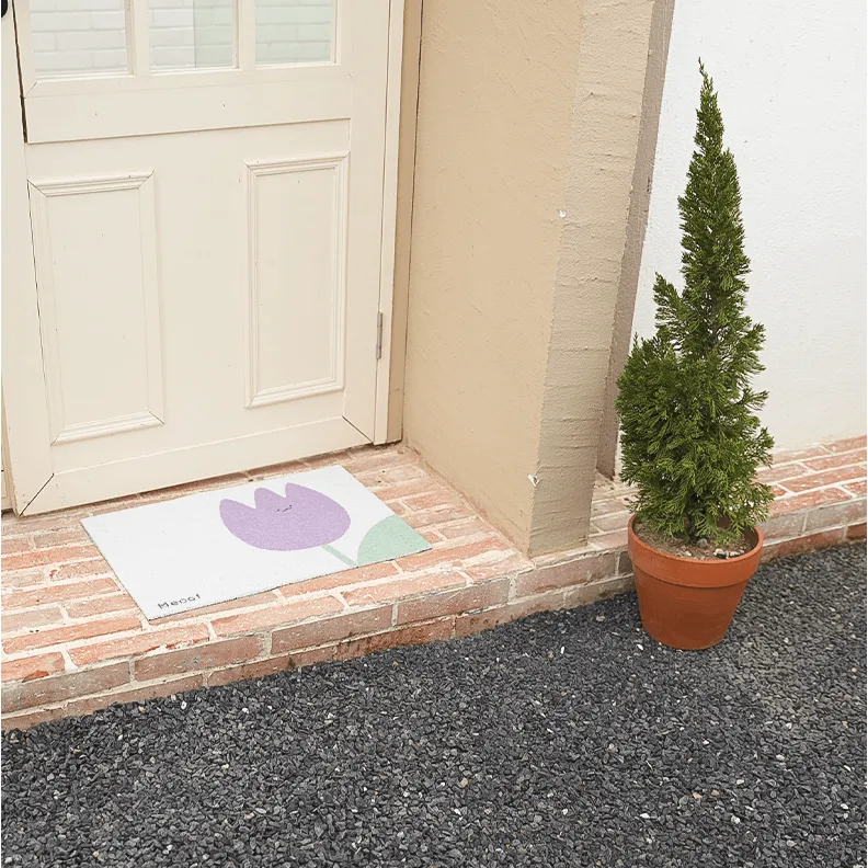 Adorable Flowers Cat Litter Mat