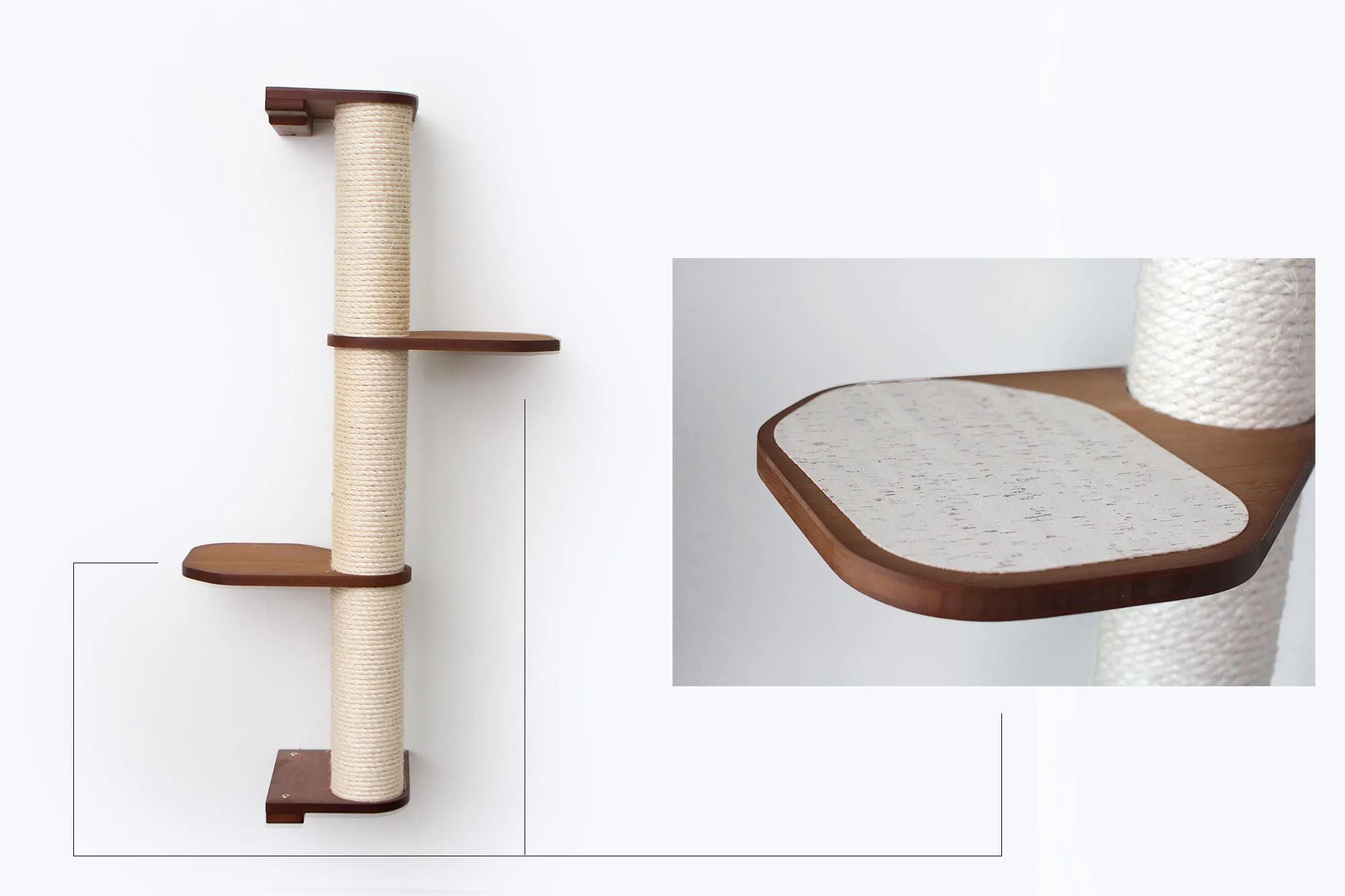 Cat Scratching Pole (Wall-Mounted)