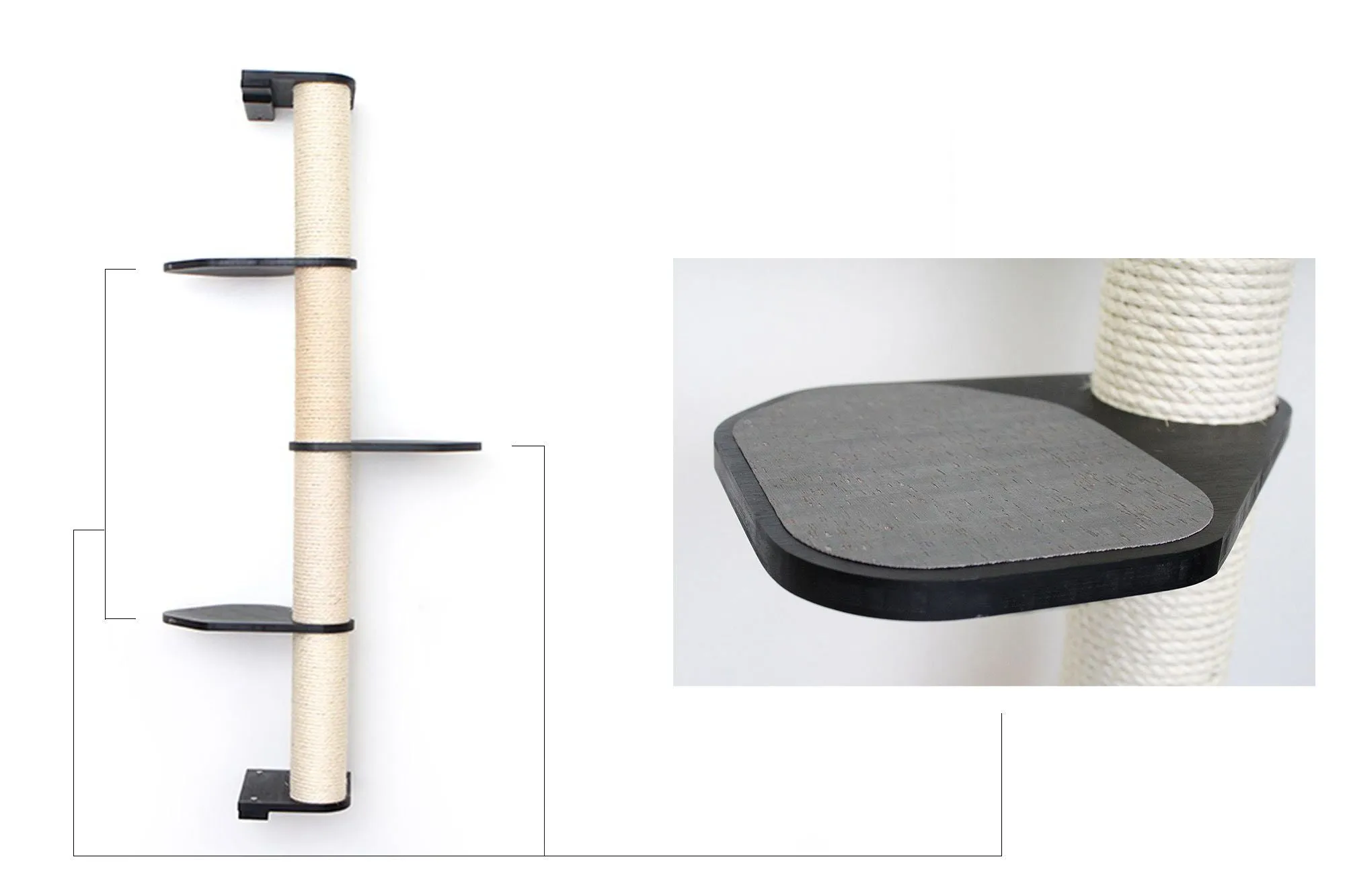 Cat Scratching Pole (Wall-Mounted)