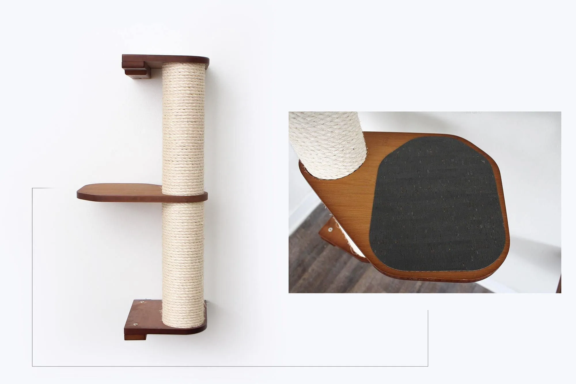Cat Scratching Pole (Wall-Mounted)
