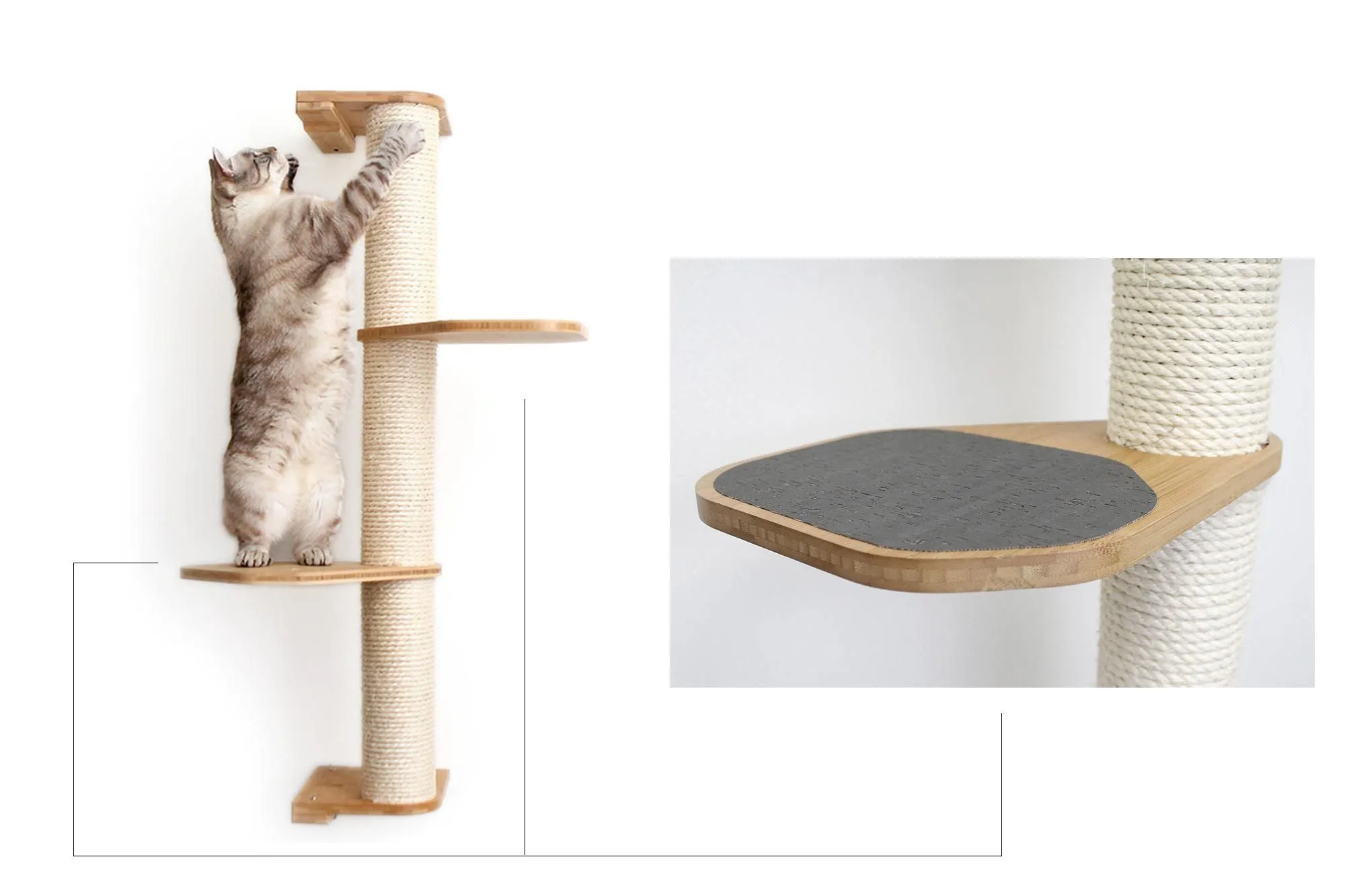 Cat Scratching Pole (Wall-Mounted)