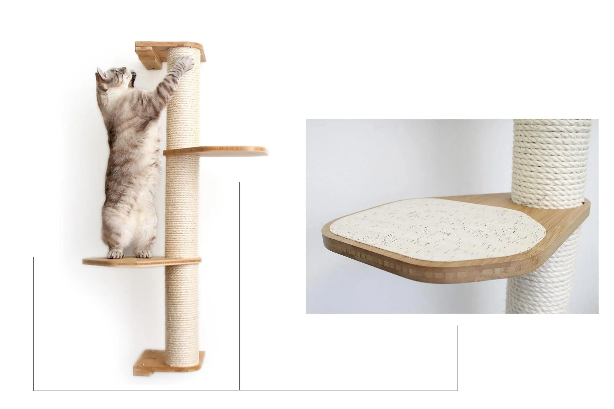 Cat Scratching Pole (Wall-Mounted)