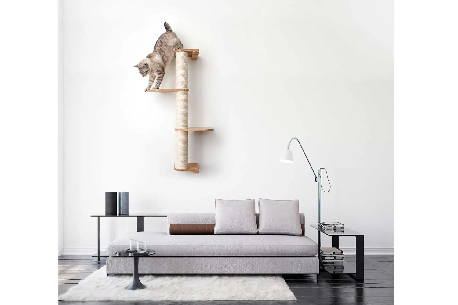 Cat Scratching Pole (Wall-Mounted)