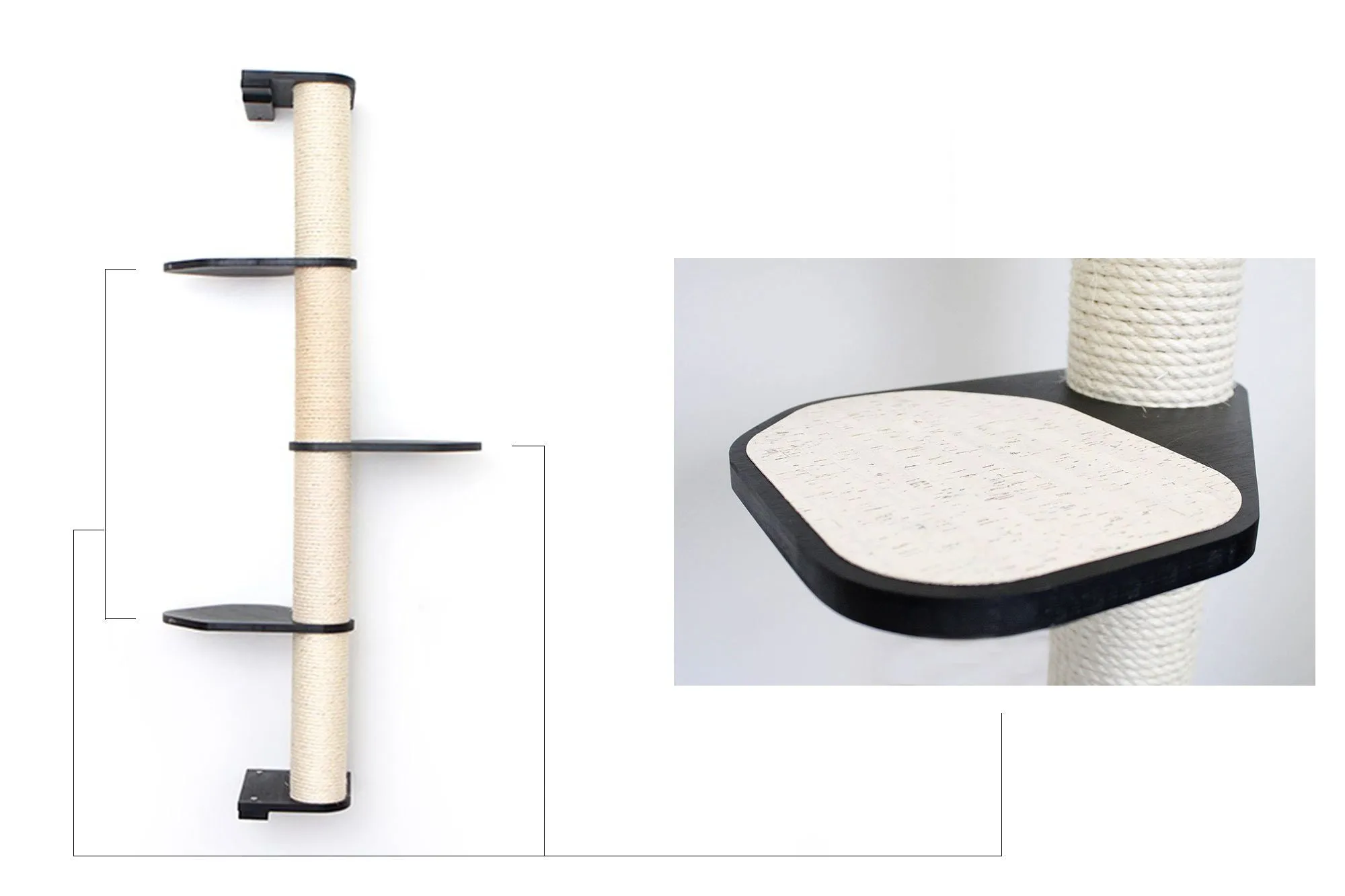 Cat Scratching Pole (Wall-Mounted)