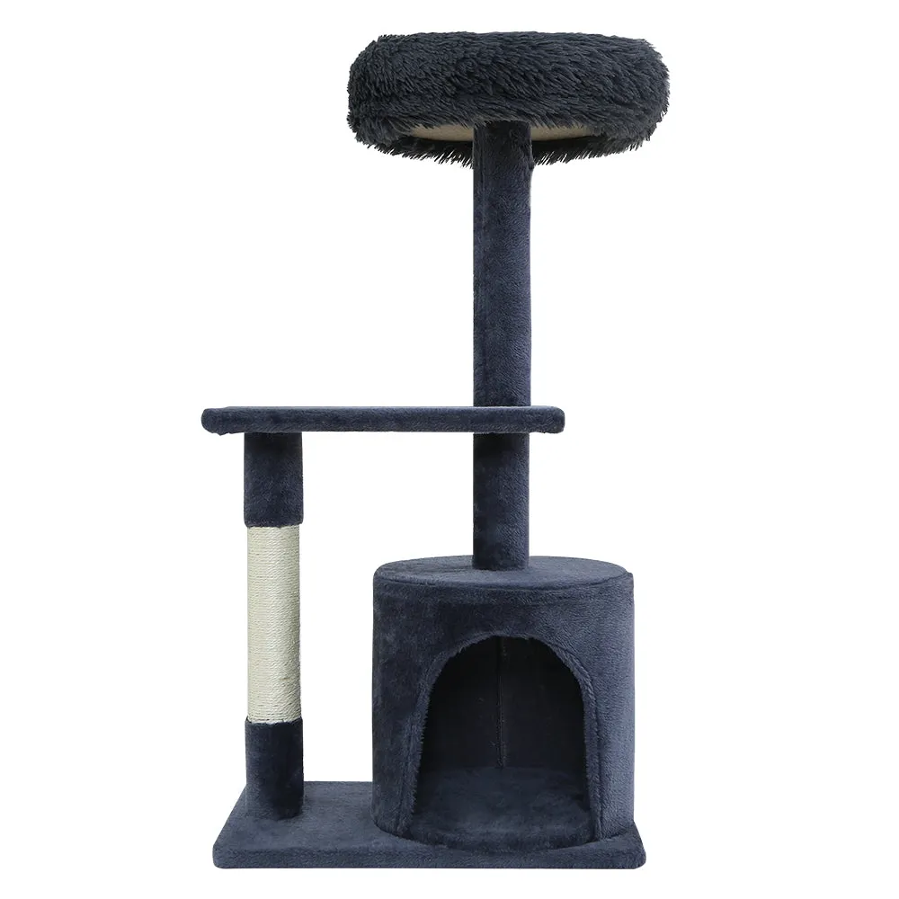 Cat Tree Scratching Post Tower Condo House, Grey, 94cm