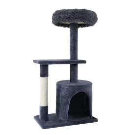 Cat Tree Scratching Post Tower Condo House, Grey, 94cm