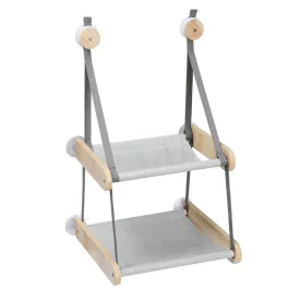Cat Window Perch Hammock Bed 2 Layer - Beige