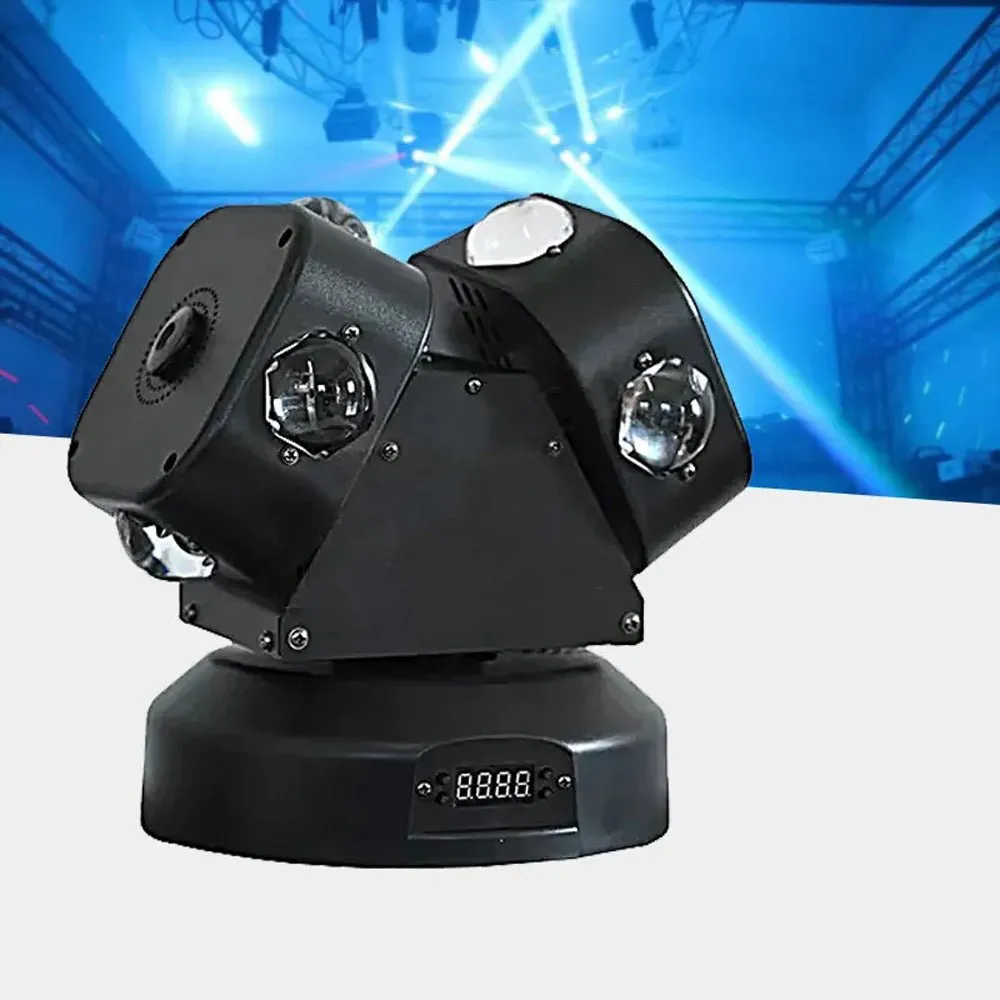 CRONY Double-ended ball rolling LED With laser 8X10W RGBW 4in1 LED Moving Head Beam Light Rotation Double Arms beam light For DJ Party