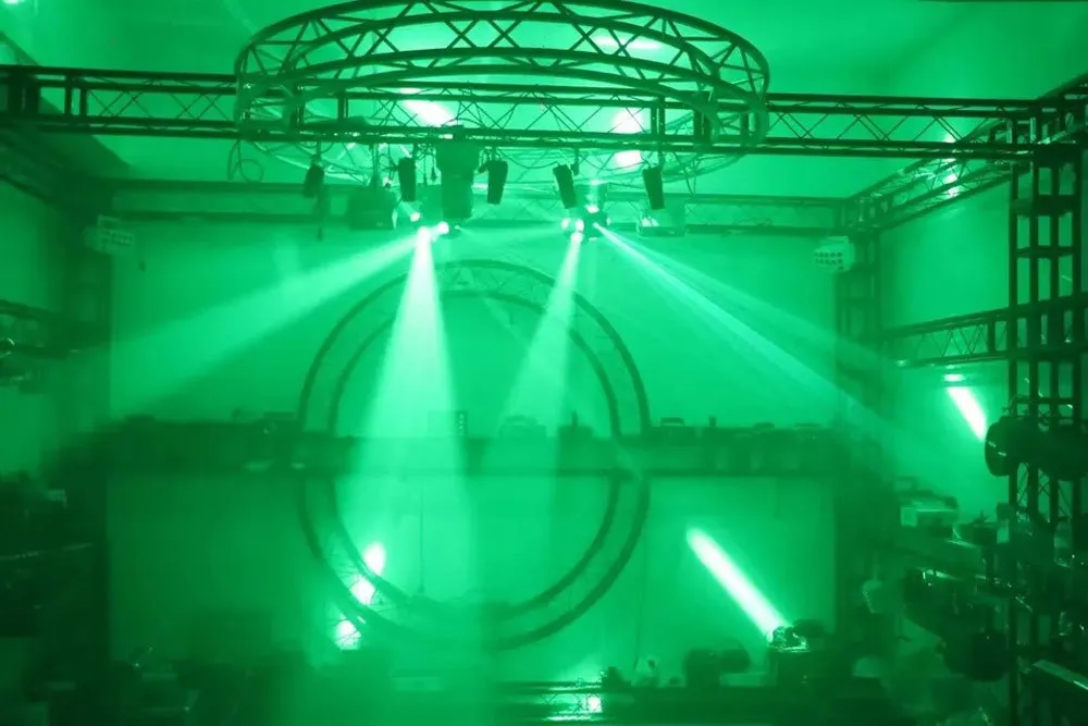 CRONY Double-ended ball rolling LED With laser 8X10W RGBW 4in1 LED Moving Head Beam Light Rotation Double Arms beam light For DJ Party