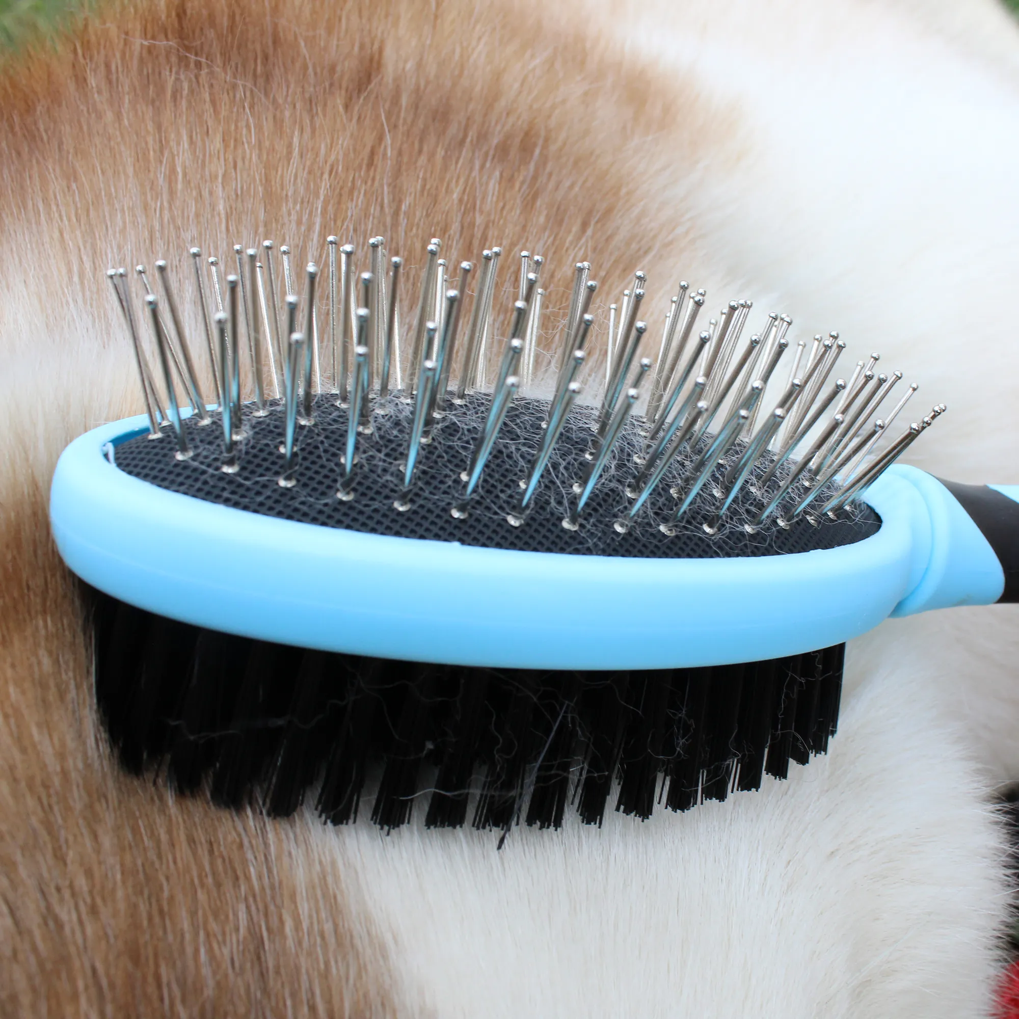CuteNfuzzy Double Sided Pet Grooming Brush