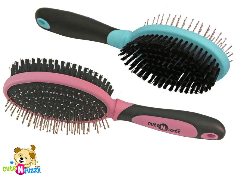 CuteNfuzzy Double Sided Pet Grooming Brush