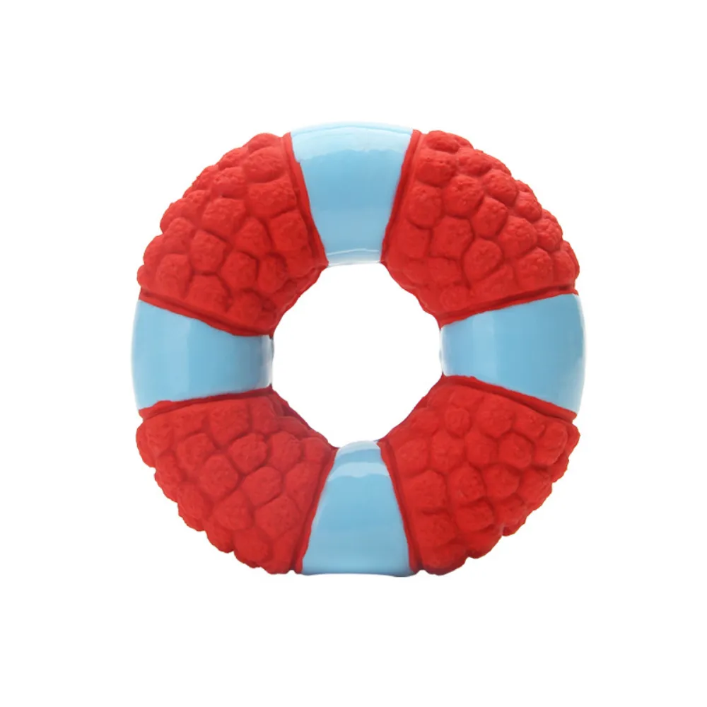 EEToys Lifebuoy Squeaky Dog Toy 11.5cm -Red