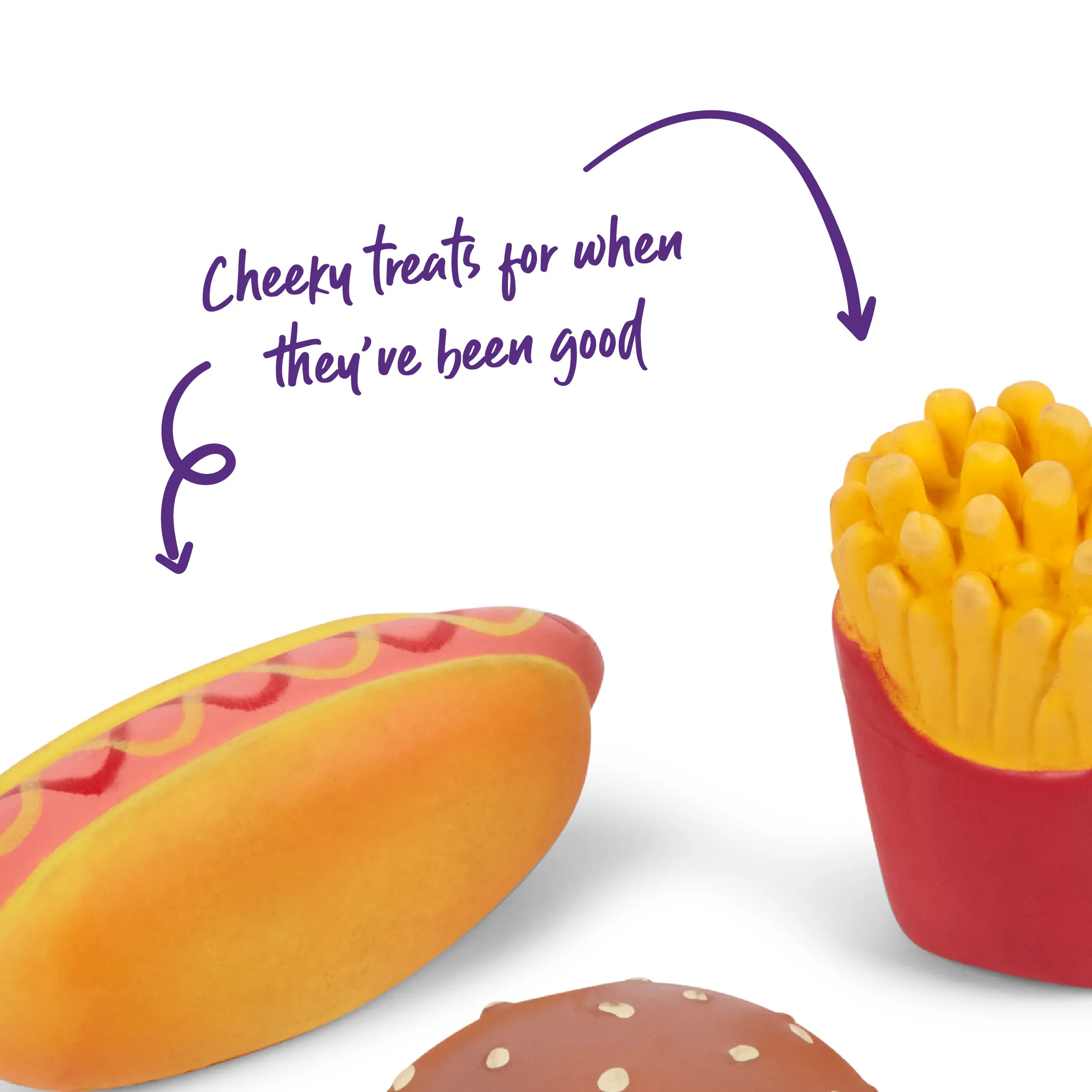 Fast Foodies Squeaky Dog Toy - Minis (1pc)