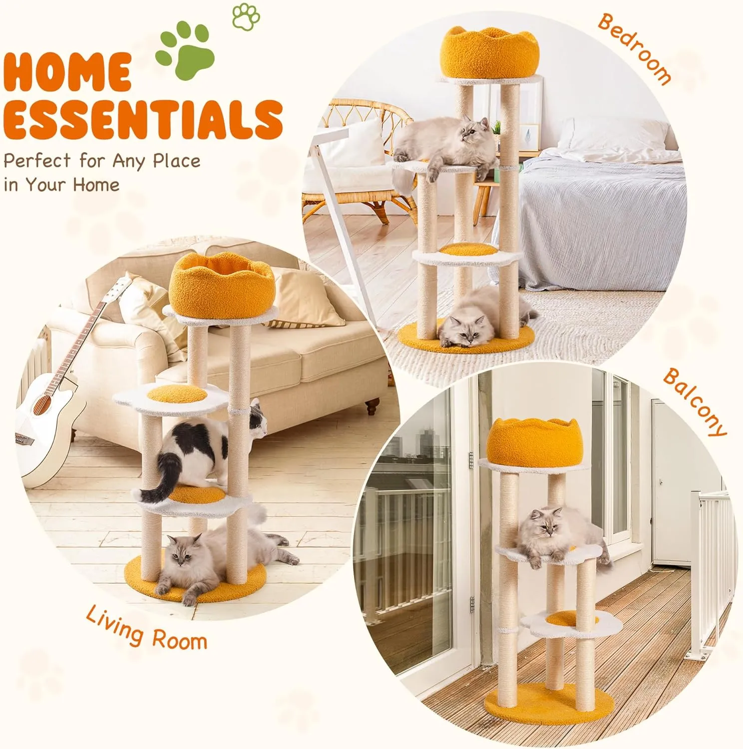 Fried Egg Cat Tree