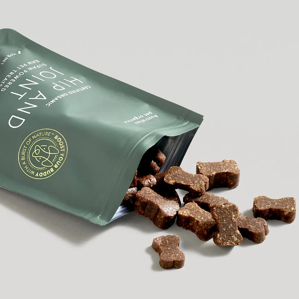 Hip & Joint Organic Treats - Rosehip, Turmeric & Supaw Blend
