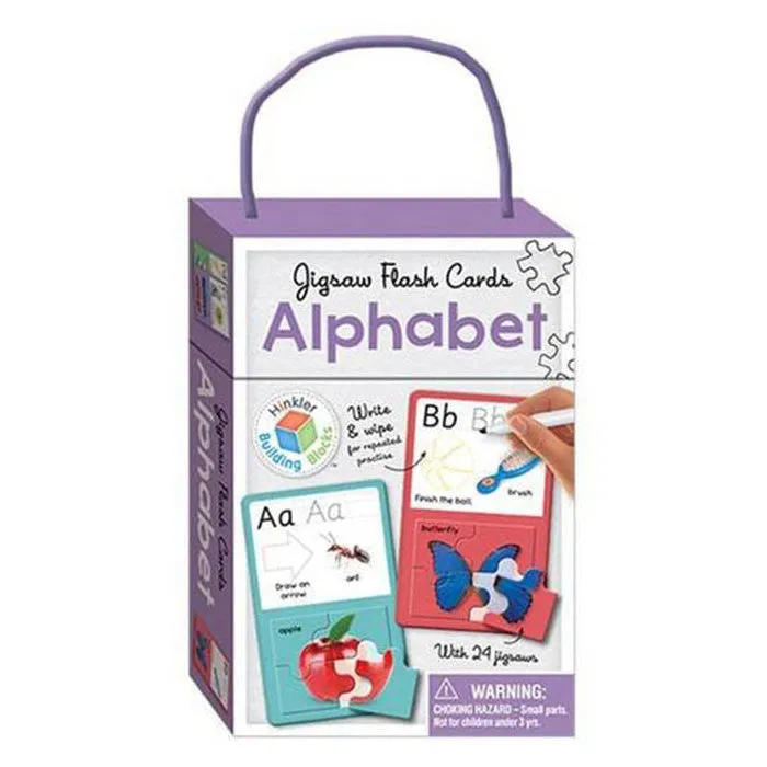Jigsaw Flash Cards: Alphabet, With 24 Jigsaws
