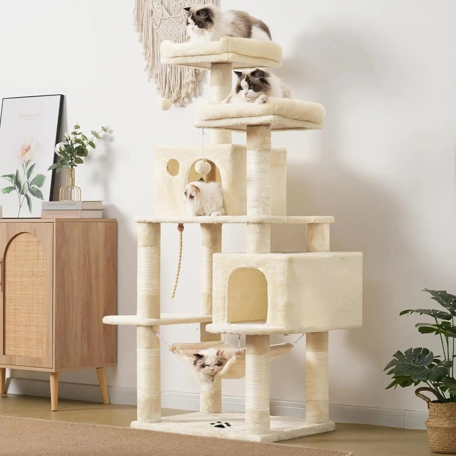 Large cat tree Multi-Level Cat Tree Condo Furniture