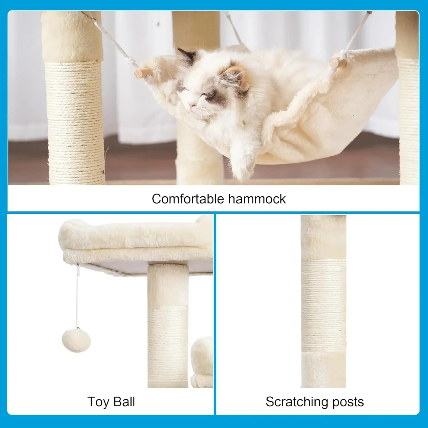 Large cat tree Multi-Level Cat Tree Condo Furniture