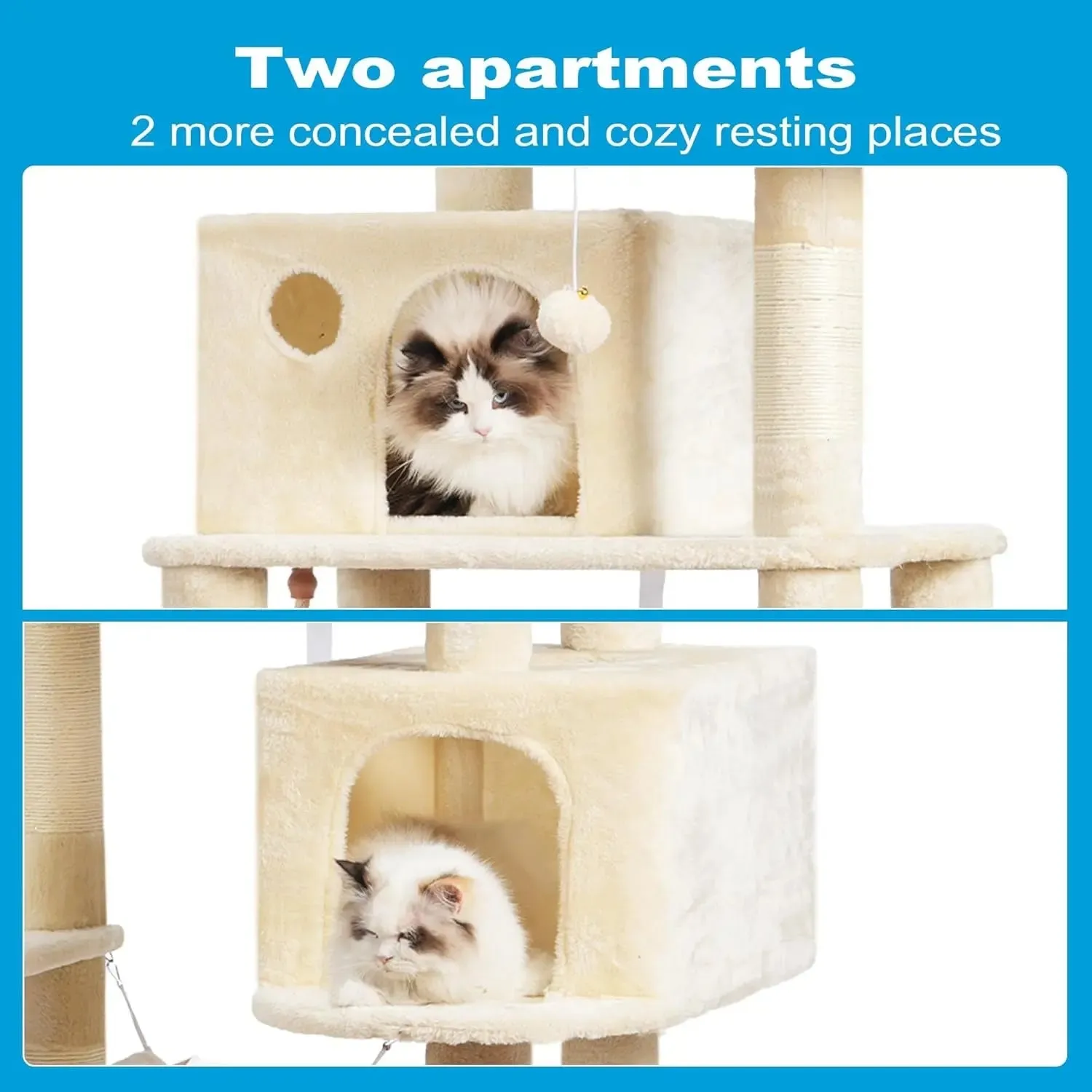 Large cat tree Multi-Level Cat Tree Condo Furniture
