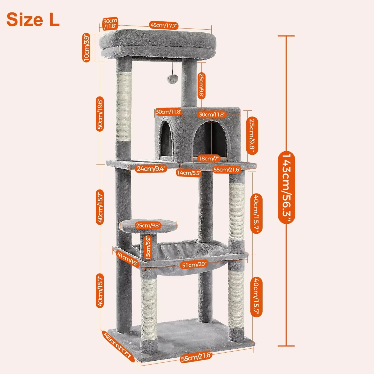 Luxury Cat Tree House Tower