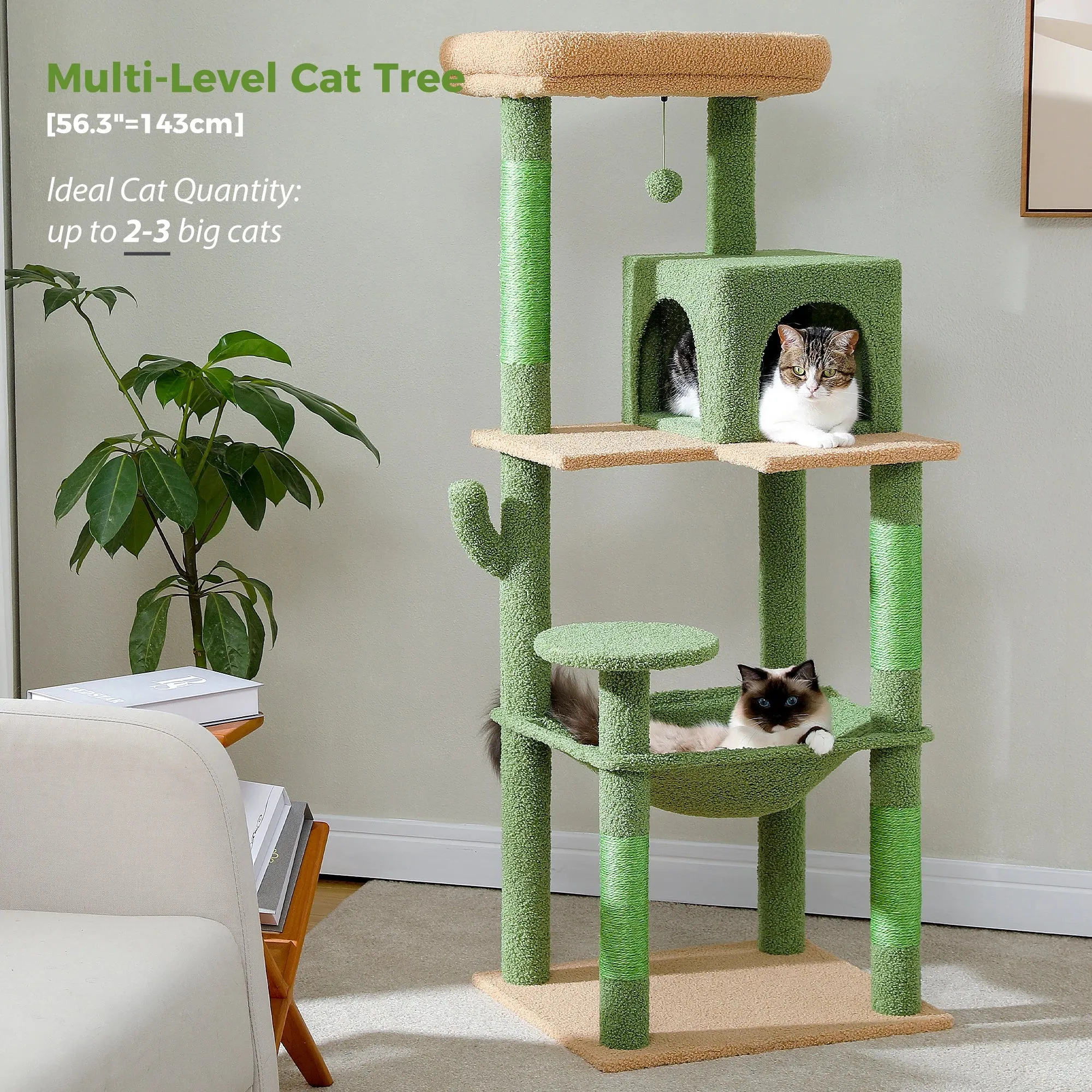 Luxury Cat Tree House Tower