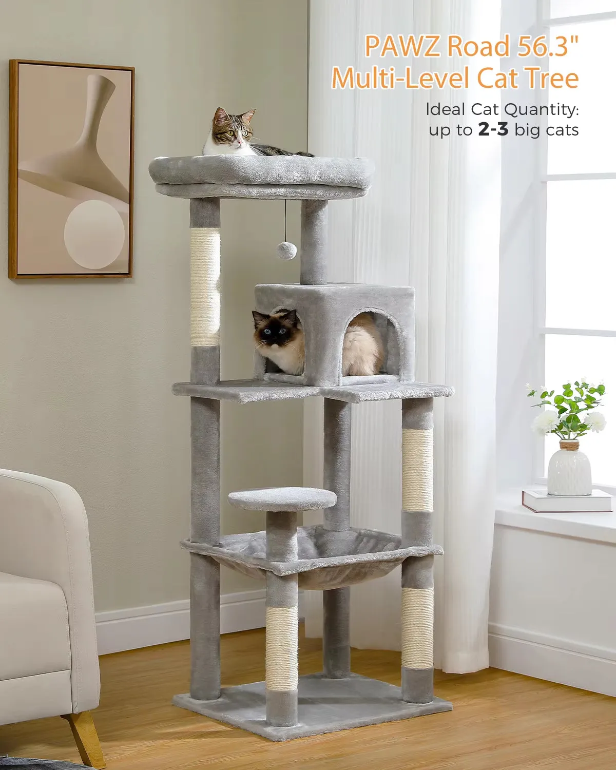 Luxury Cat Tree House Tower