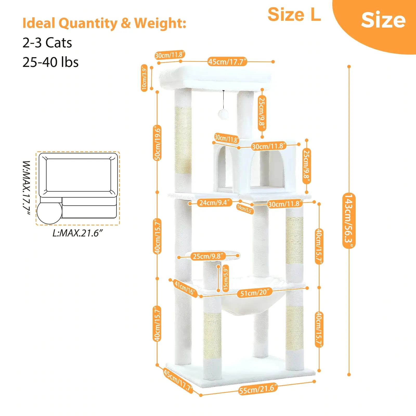 Luxury Cat Tree House Tower