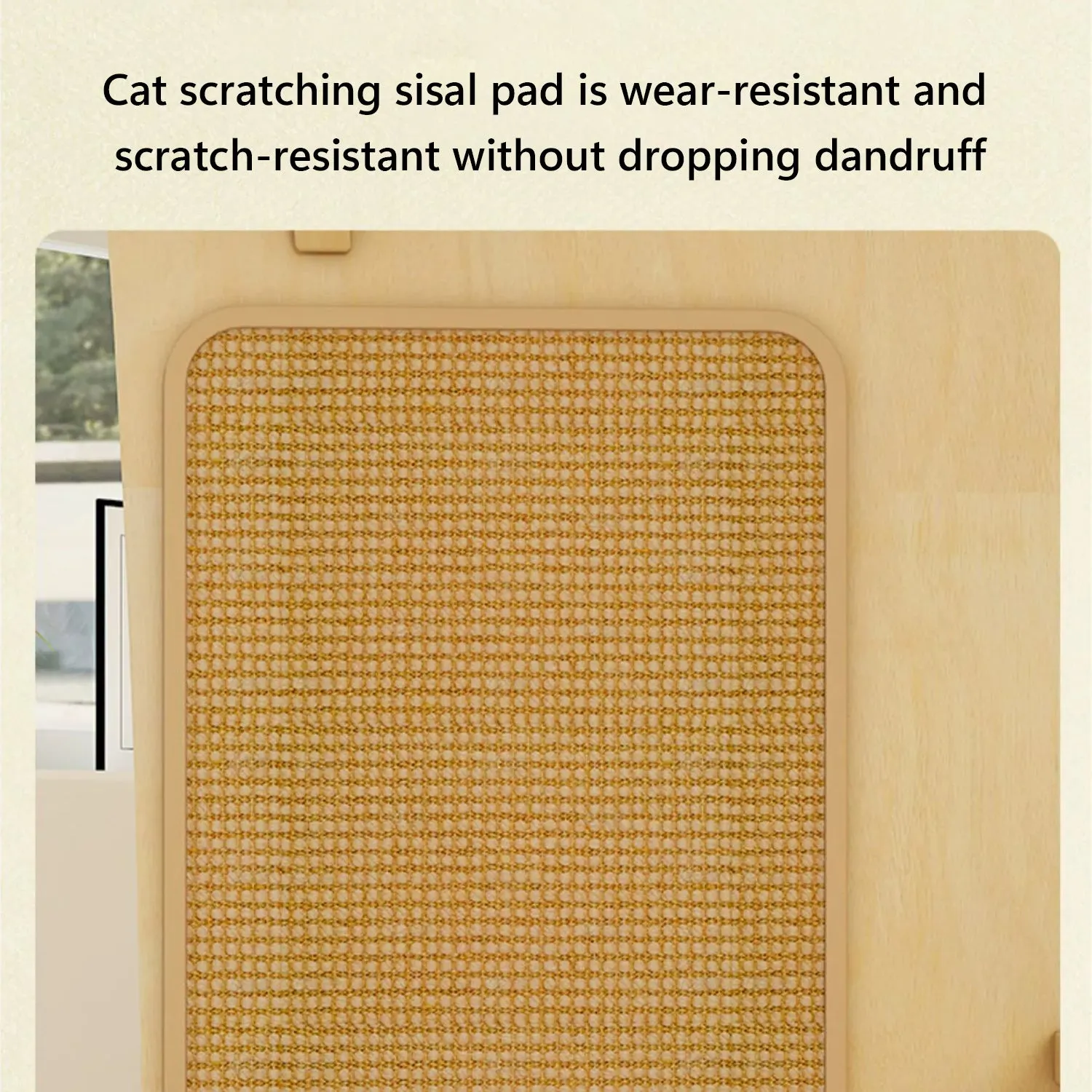 Multi-level Modern Wood Cat Tower with Solid Plywood Tree Frame