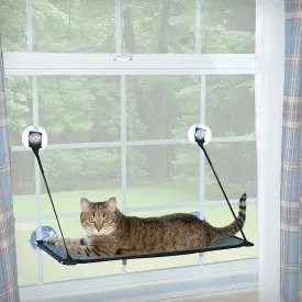 New K&H PET PRODUCTS Pet Products EZ Mount Window Kitty Sill Grey 12" x 23", Retails $76 