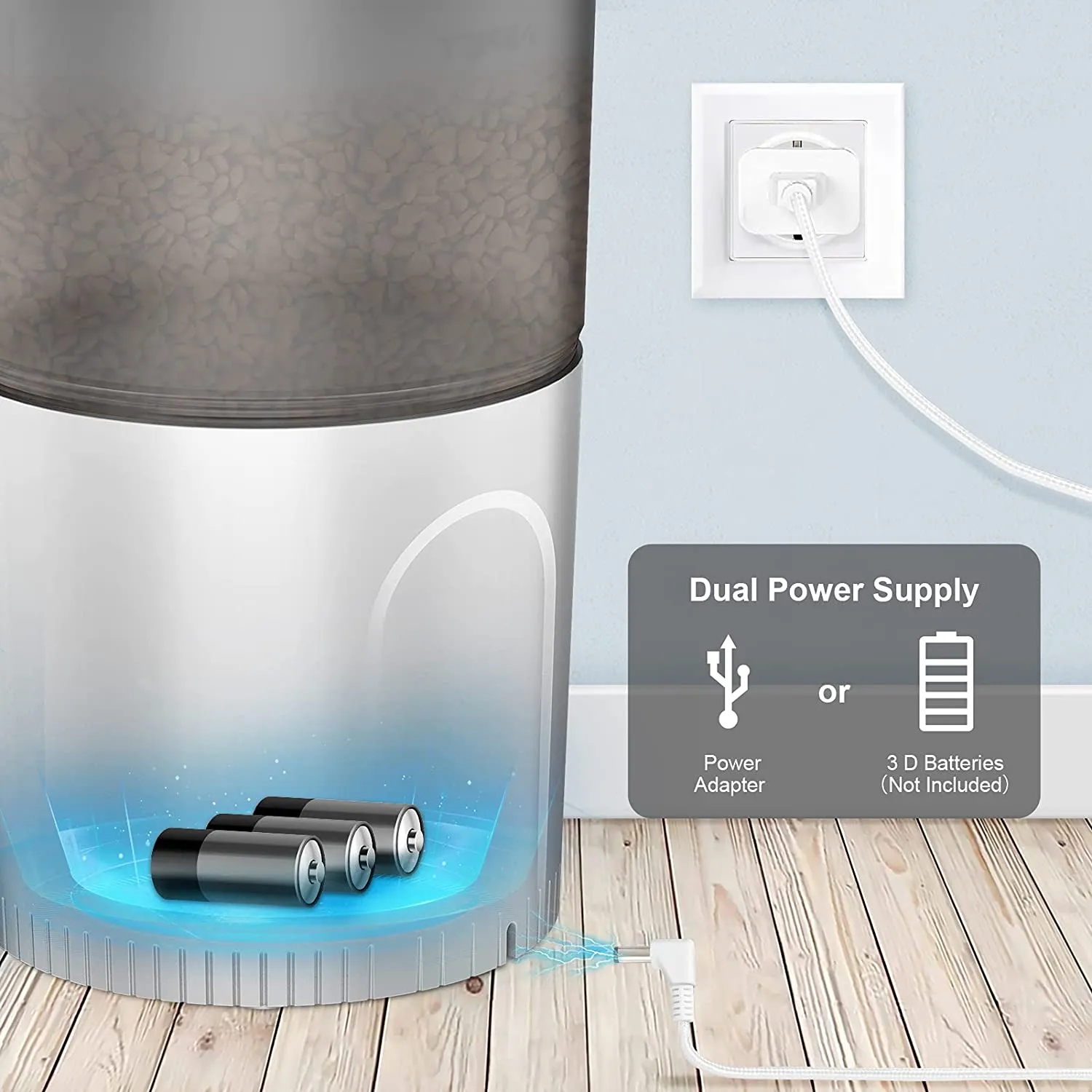 NPET 0.79 Gallon Automatic Cat Feeder Food Dispenser