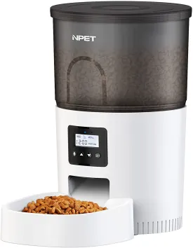 NPET 0.79 Gallon Automatic Cat Feeder Food Dispenser