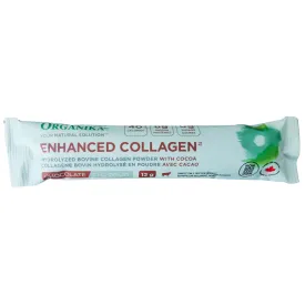 Organika Enhanced Collagen, Hydrolized Bovine Collagen Powder, Chocolate, 1 Serving SAMPLE, 12g