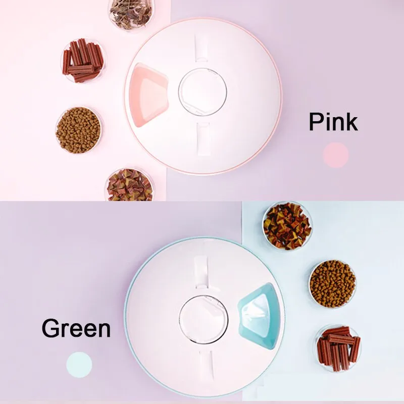Pet Automatic Timer 6 Grids Food Dispenser