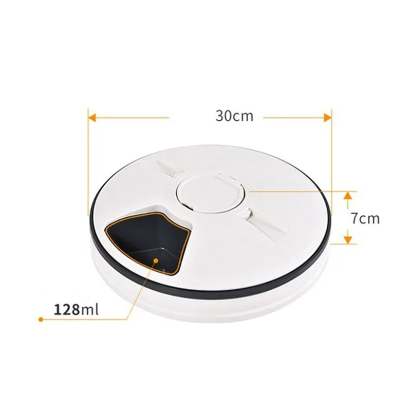 Pet Automatic Timer 6 Grids Food Dispenser