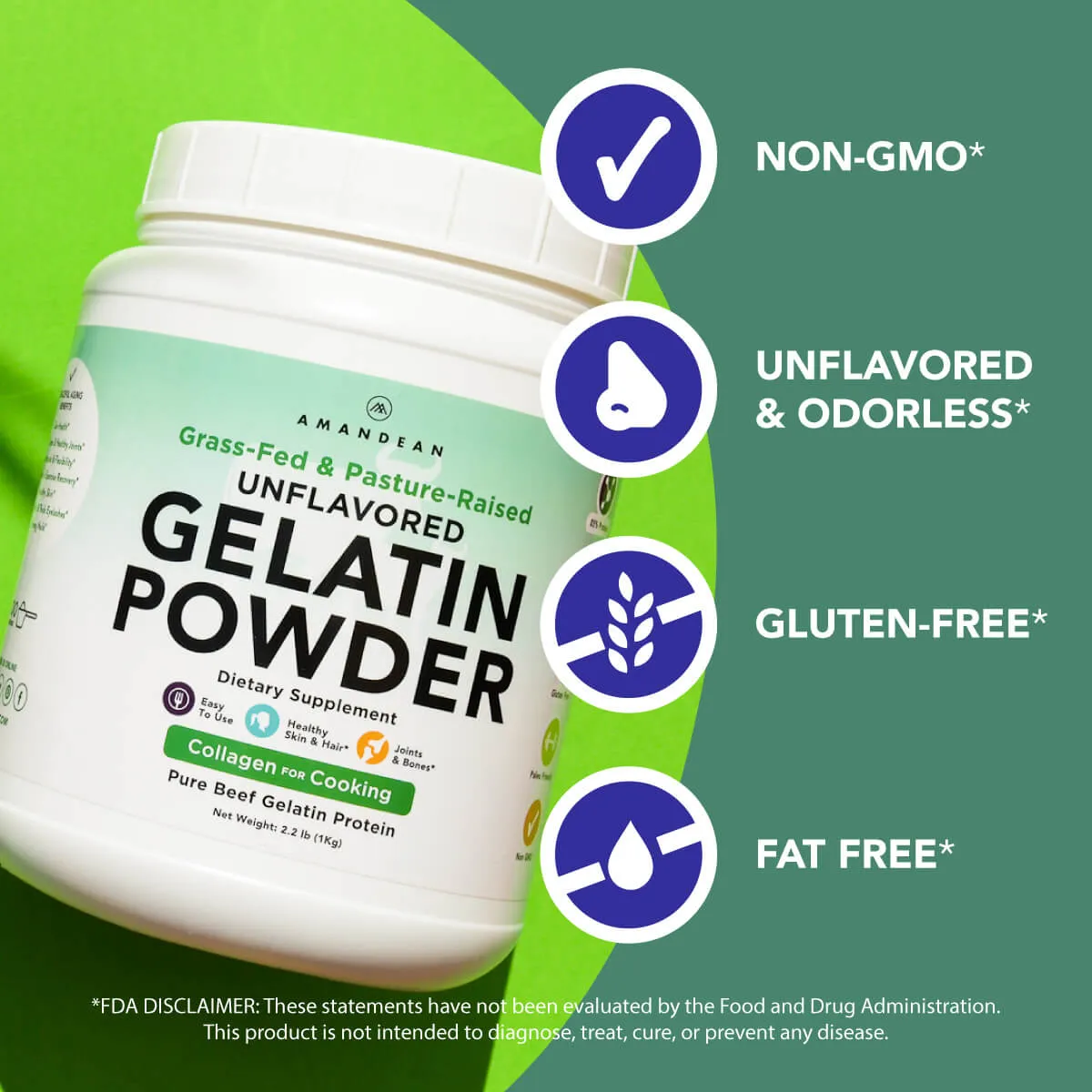 Premium Grass-Fed Gelatin Powder (1kg)