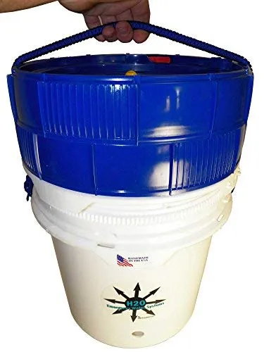 SHTFandGO Gravity Well Ultra Water Filter Purifier 9000  Gallons with 3 Black Candle Filters