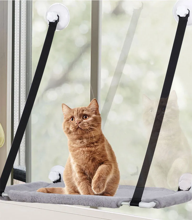 Single Layer Suction Cup Cat Window Perch Hammock
