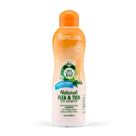 Tropiclean Natural Flea & Tick Shampoo - Plus Soothing for Dogs 20oz