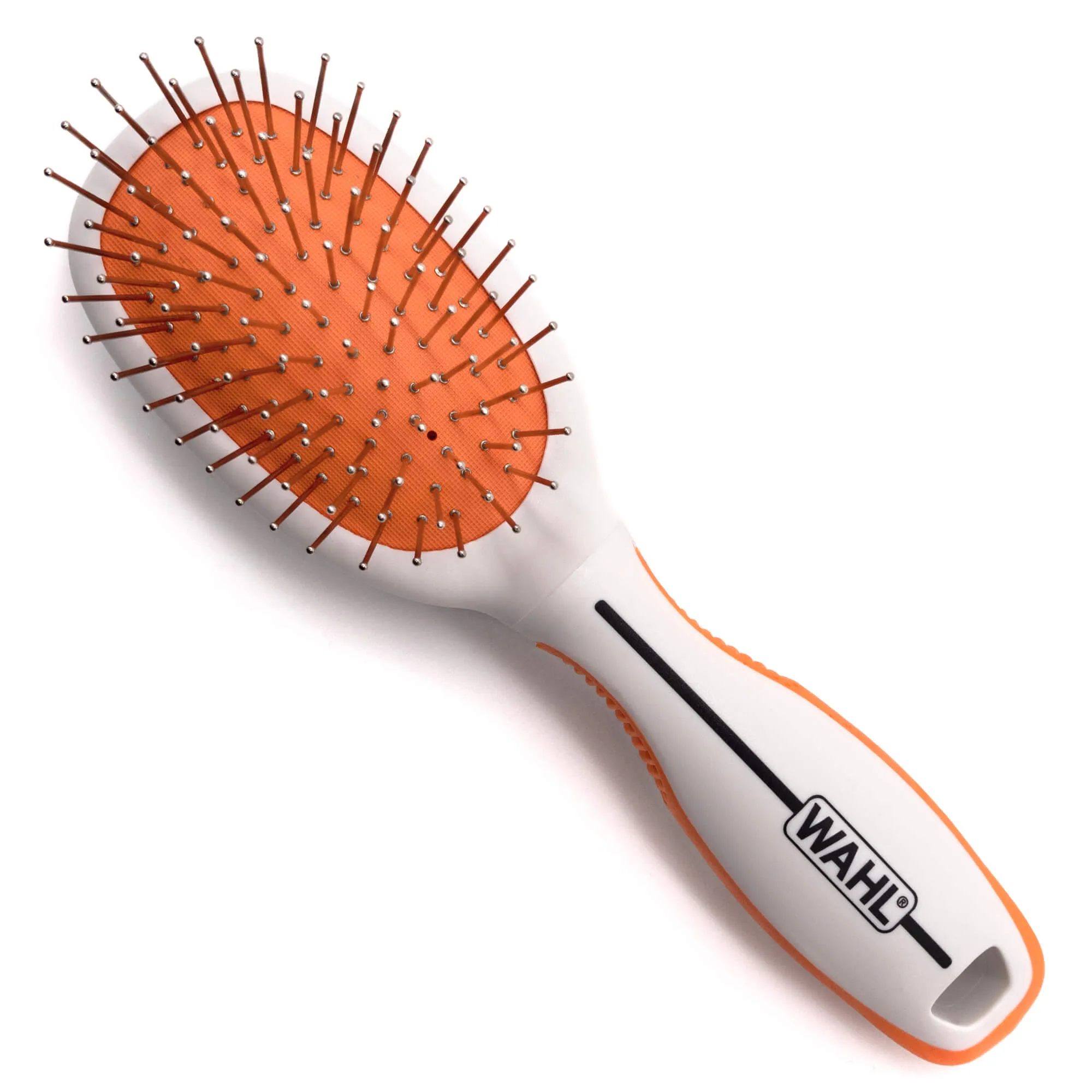Wahl Orange/White Small Double Sided Pin/Bristle Brush