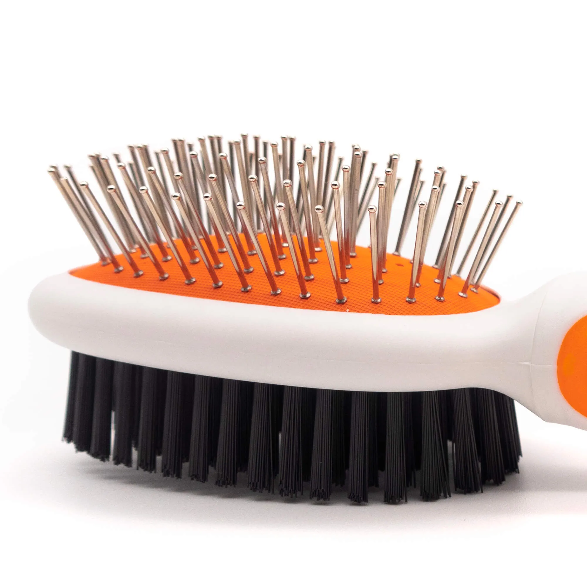 Wahl Orange/White Small Double Sided Pin/Bristle Brush