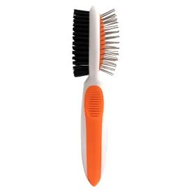 Wahl Orange/White Small Double Sided Pin/Bristle Brush